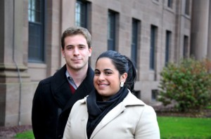 The prison education initiative was spearheaded by Molly Birnbaum '09 and Russell Perkins '09, who are now fellows. (Photo by Olivia Bartlet Drake)