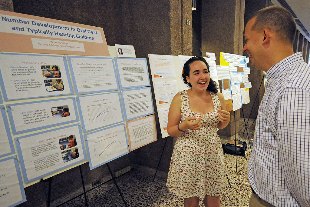 Rebecca Lange at Summer Poster Session