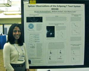 Astronomy graduate student Nicole Arulanantham received the Chambliss Medal by the American Astronomical Society.