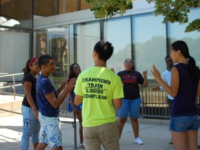 Students participate in Wesleyan's 2015 Upward Bound Program.