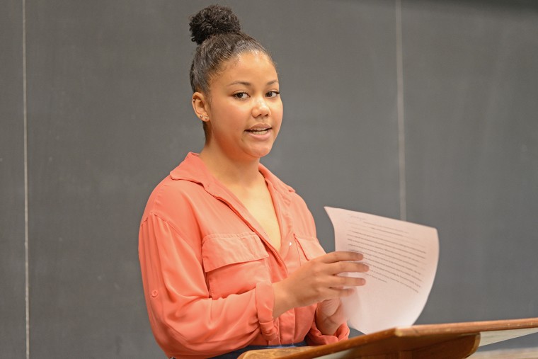 Dinayuri Rodriguez ’17 presented “Statelessness in the Dominican Republic as a Site for Transnational Solidarity.”