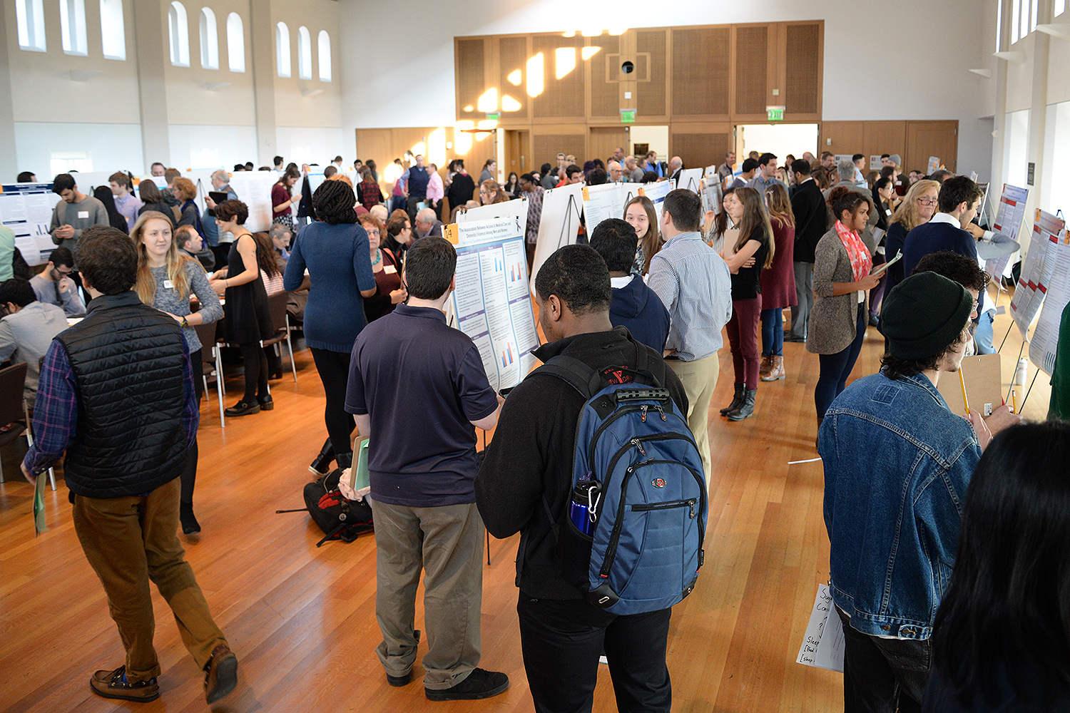 More than 100 students presented their research at the poster session. 