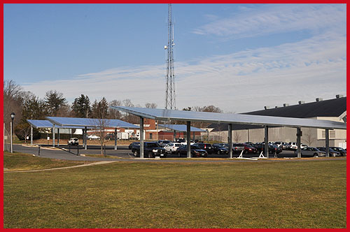 The solar roof mounted array at Freeman Athletic Center consists of 330 panels, each capable of making 280 watts of electrical energy. In sum, the arrays are expected to make approximately 200,000 kilo-watt hours (kWh) of electricity annually, or about 7 million kWh over their 35 year life span.