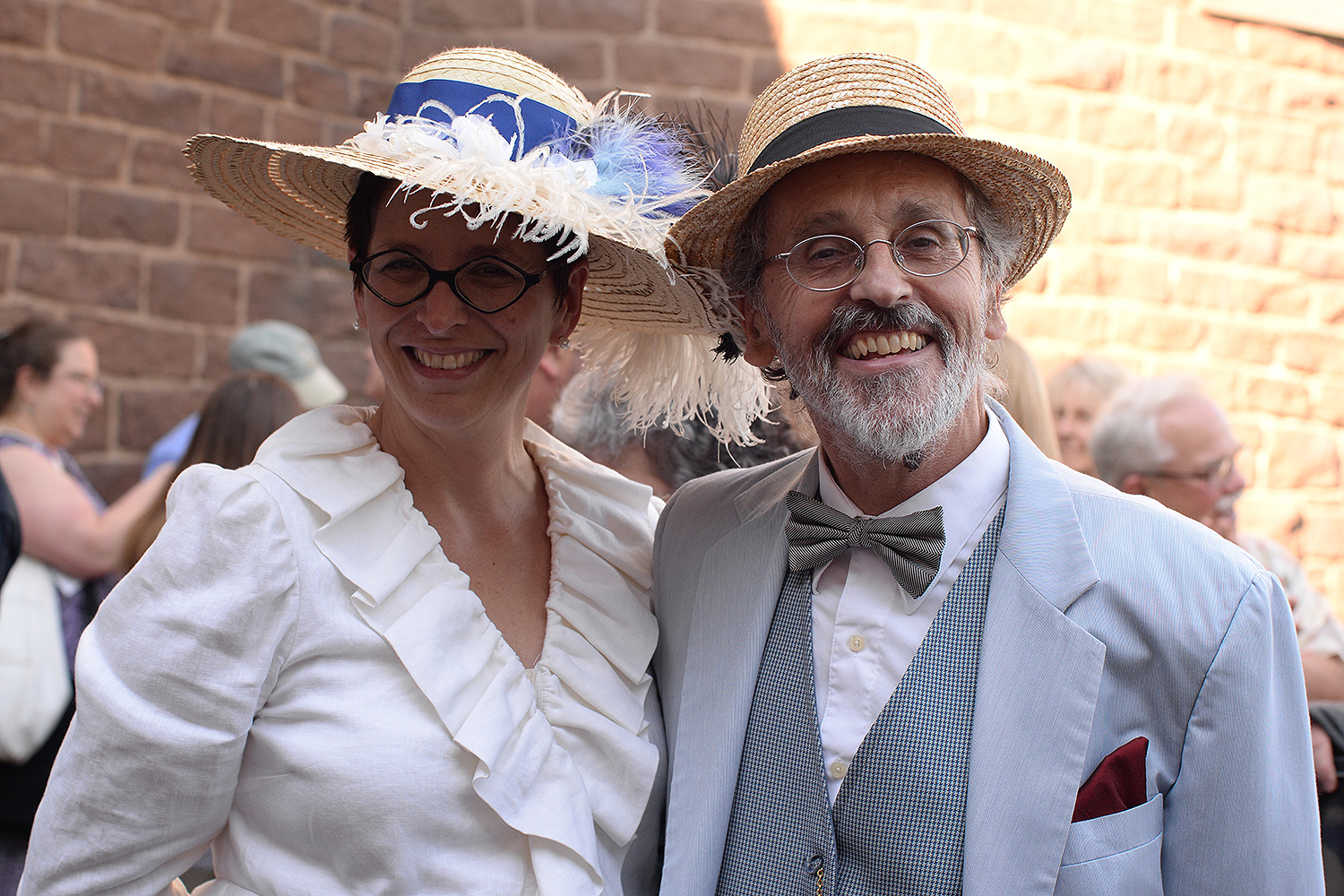 Ellen Nerenberg, dean of the arts and humanities, the Hollis Professor of Romance Languages and Literatures, and Lutz Huwel, professor of physics, were among the attendees who dressed as famous astronomers in period costume. All the costumes were designed by Cybele Moon, visiting assistant professor of theater.