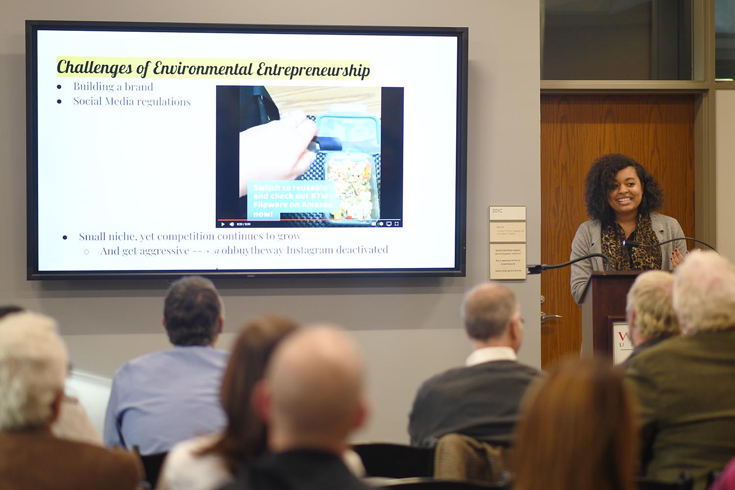 Keynote speakers included Danielle Pruitt ’15, founder of Oh, Buy the Way, a socially conscious e-commerce company of environmental products;