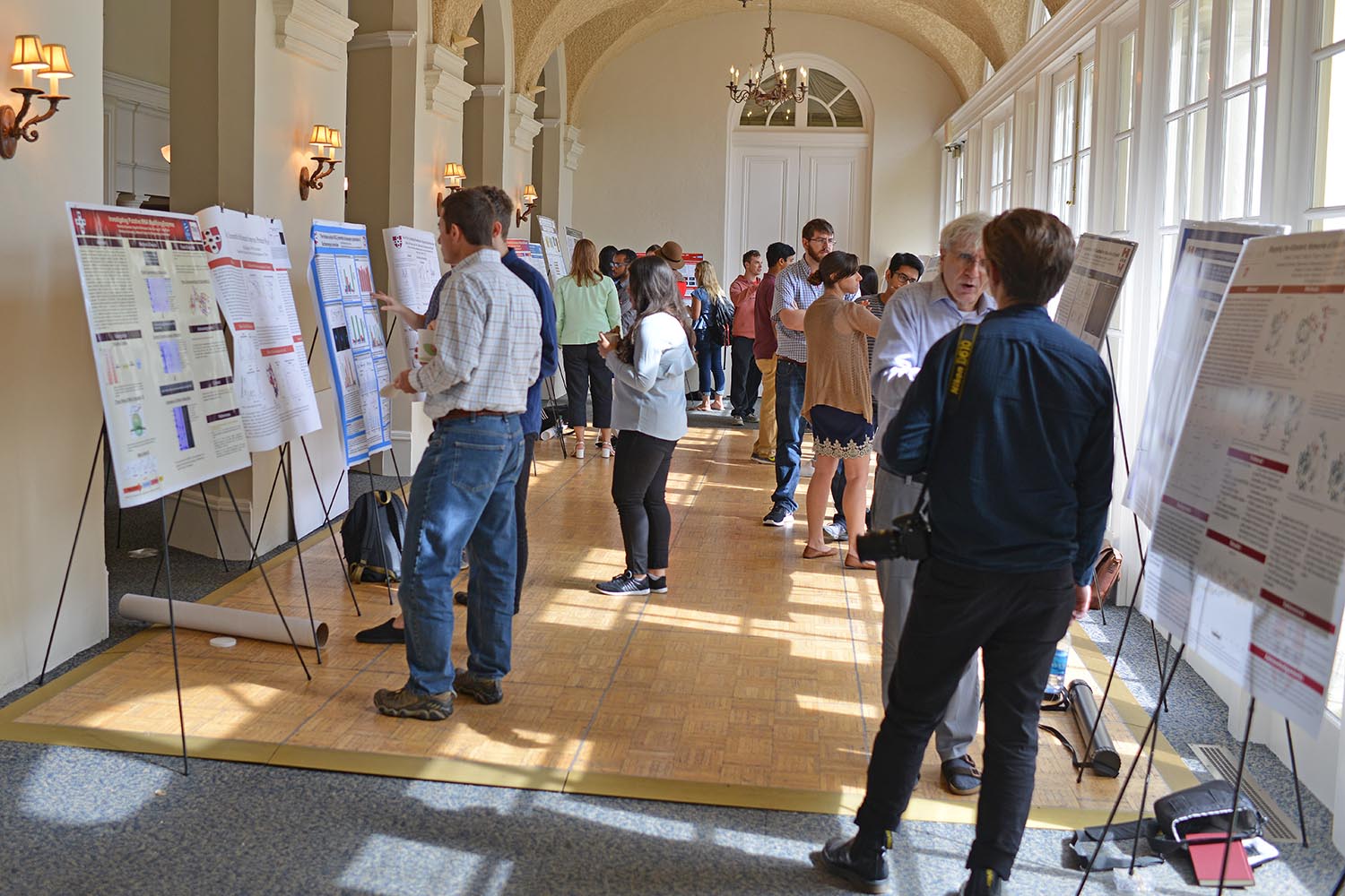 Wesleyan faculty, students, alumni and guests participated in the 19th annual Molecular Biophysics Retreat Sept. 27 at Wadsworth Mansion.