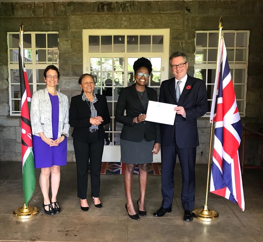 Claudia Kahindi '18, second from right, was awarded the 2019 Rhodes Scholarship for Kenya.