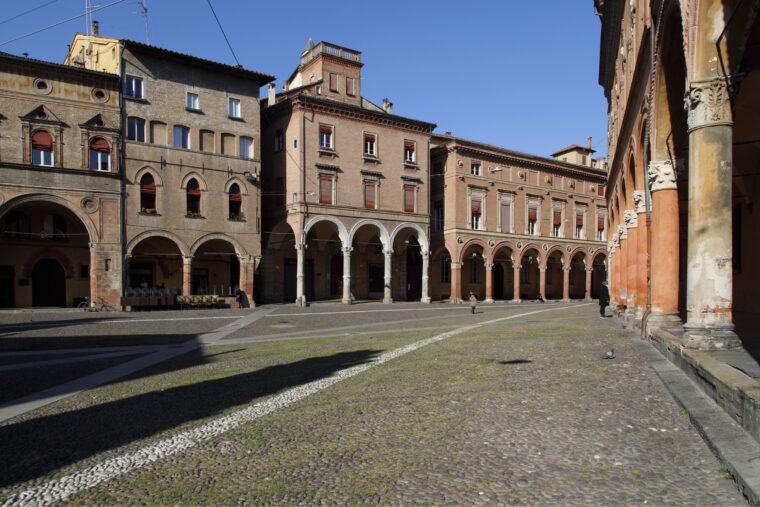 Porticos in Piazza Santo Stefano 
