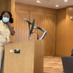 Autry Discusses the Use of Skin-Bleaching Agents During Luncheon Talk for Staff