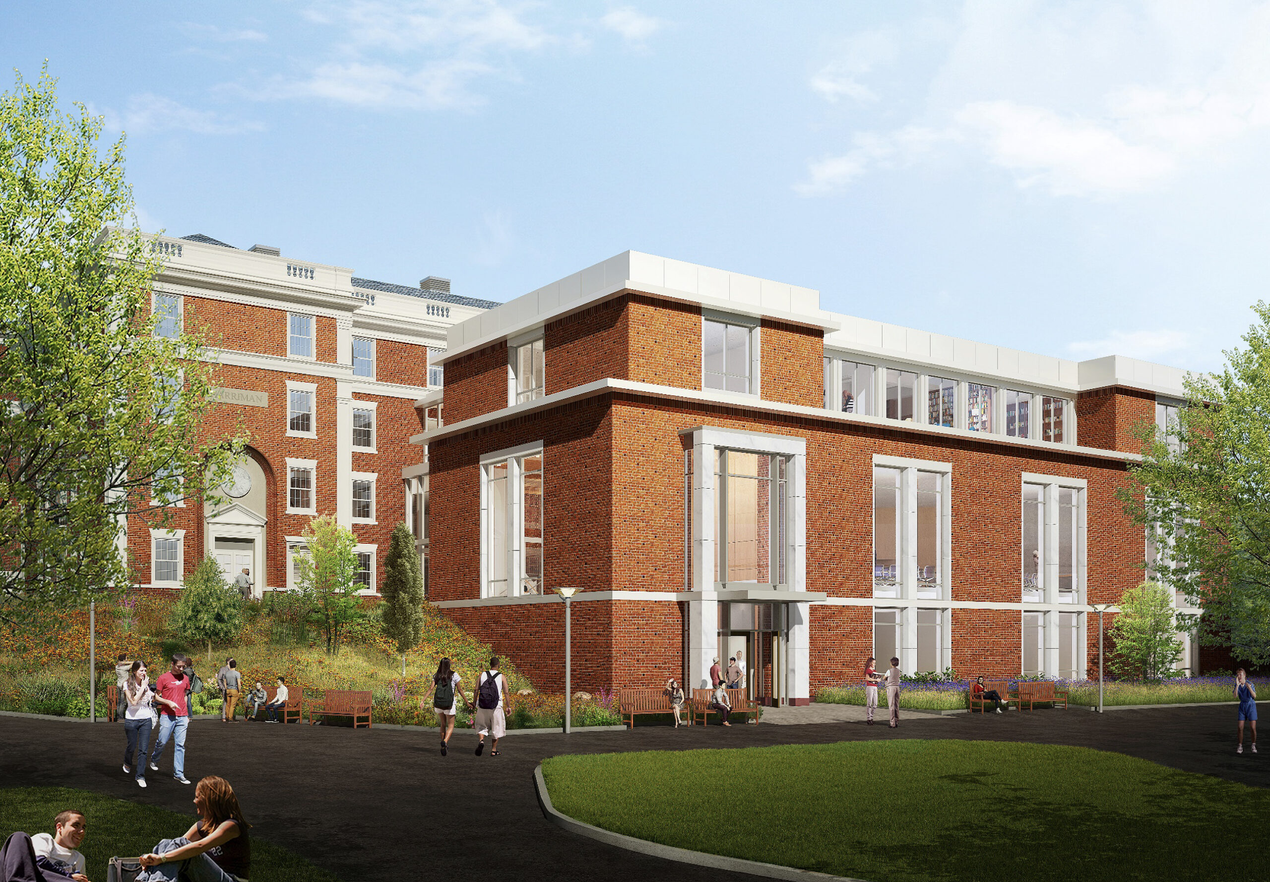 Construction of the new public affairs center will begin in June 2021. (Illustration courtesy of Newman Architects)