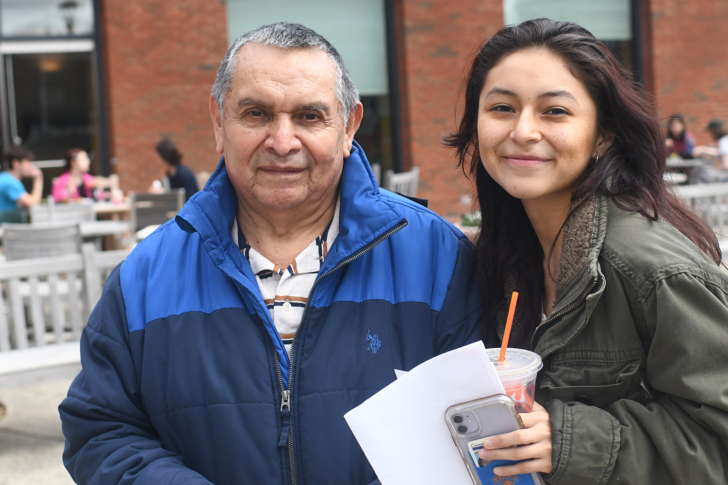 Ainhoa Murchan '26 attended WesFest with her grandfather, Carlos
