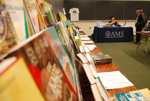 The American Mathematical Society held a book sale throughout the conference.