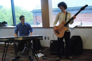 Students provided musical entertainment. 