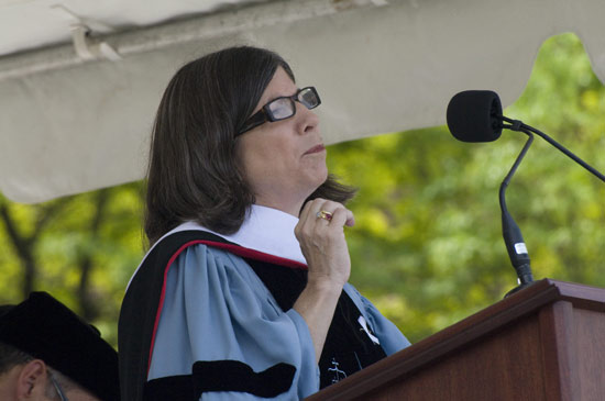 Anna Quindlen, P ’07, led Commencement Address during the Weseleyan University Commencement Ceremony May 24.