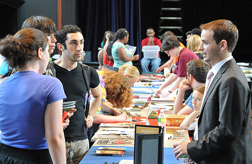 The Center for Creative Youth held a college fair inside the Patricelli '92 Theater July 27. 