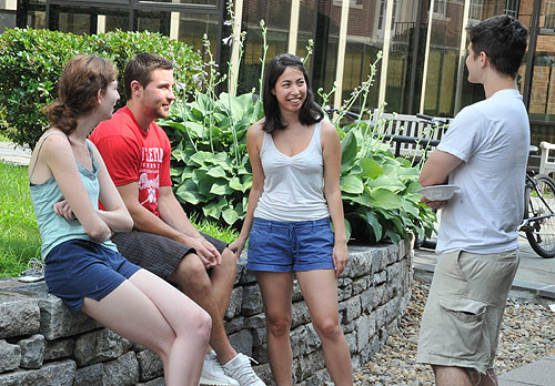 The Molecular Biology and Biochemistry Department hosted an Ice Cream Social July 27 near Woodhead Lounge. The department welcomed all students in the sciences and the Hughes Fellows. 
