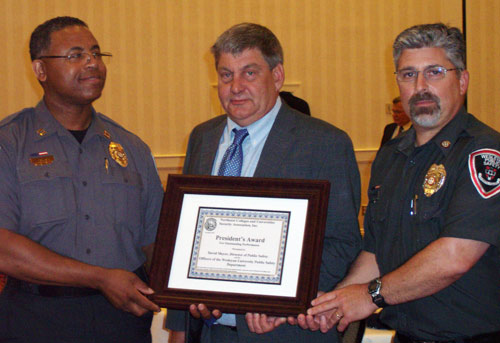 Wesleyan's Office of Public Safety received the NECUSA President's Award for Outstanding Service. 