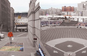 The Yankee Game-View Mirror would project home games onto the sidewalk.