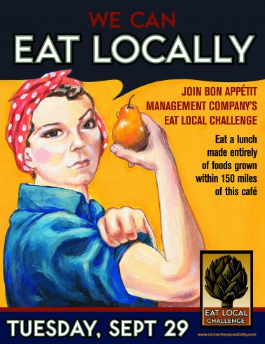 On Tuesday, Sept. 29, Bon Appétit will participate in the Eat Local Challenge. 
