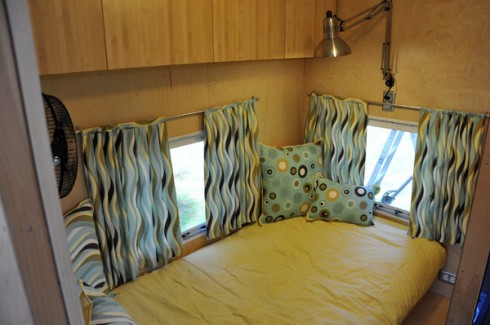 The studio is equipped with a bedroom, shower and bathroom. 