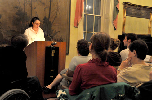 Poetry and nonfiction by Lisa Cohen, assistant professor of English, have appeared in numerous journals, including Ploughshares, Lit, Barrow Street, GLQ, Fashion Theory, Bookforum, The Boston Review, and Voice Literary Supplement. She is currently completing a group biography of three early 20th century figures—the fashion professional Madge Garland, the fan and collector Mercedes de Acosta, and the eccentric scholar Esther Murphy.