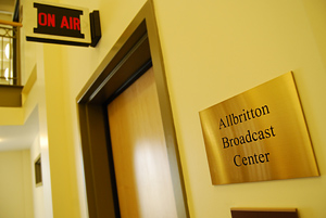 The new Allbritton Broadcast Center is located on the second floor. 