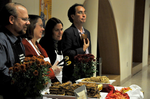 Wesleyan staff members served students a traditional Thanksgiving Day dinner Nov. 19 in the Usdan University Center Marketplace. 