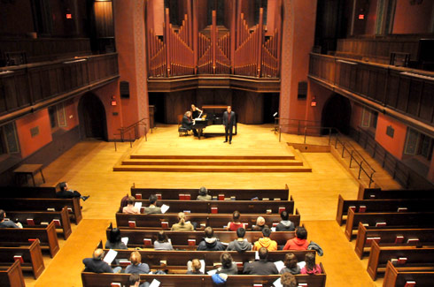 The concert was sponsored by the Music Department and the Center for the Arts. (Photos by Stefan Weinberger '10) 