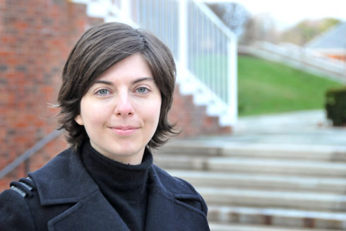 Courtney Fullilove, assistant professor of history, will teach  a course on the history of drugs and medicines, and "Confidence and Panic in 19th Century U.S. Economic Life" during the spring 2010 semester. (Photo by Stefan Weinberger '10)