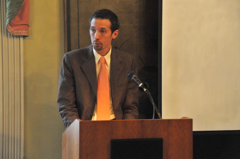 Joshua Rayman spoke on "Adorno’s American Reception," during the symposium. Rayman is a professor for SCAD's eLearning Program. 