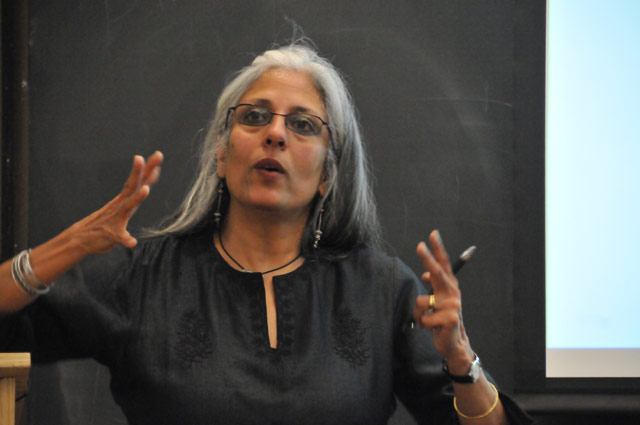 Ania Loomba, Catherine Bryson Professor of English, University of Pennsylvania, spoked on "Four Lives, feminism, nationalism and communism in India," during the 23rd Annual Diane Weiss '80 Memorial Lecture in the Allbritton Center for the Study of Public Life