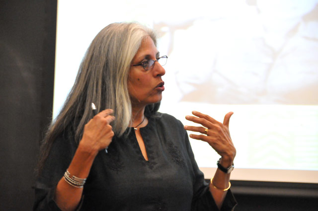 Ania Loomba, Catherine Bryson Professor of English, University of Pennsylvania, spoked on "Four Lives, feminism, nationalism and communism in India," during the 23rd Annual Diane Weiss '80 Memorial Lecture in the Allbritton Center for the Study of Public Life.