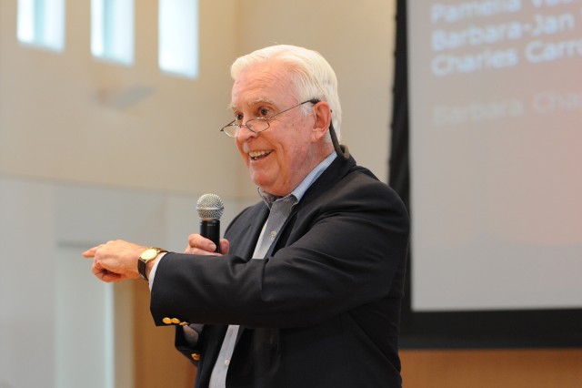 John Driscoll, alumni director in the Career Center, is celebrating 30 years at Wesleyan. 