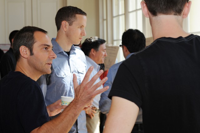 Several Wesleyan faculty attended the retreat and spoke to students about their on-going research. 