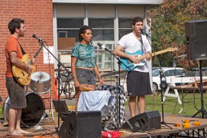 Several student bands performed at Pumpkin Fest. 