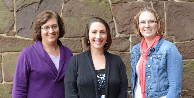 Jen Jurgen, Sharon Sarver and Ali McFadzen received Cardinal Achievement Awards .