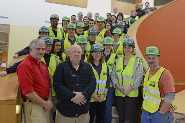 Wesleyan's Campus Community Emergency Response Team (C-CERT) gathered on Jan. 11 to welcome 18 new members and recite an oath led by Middletown's Office of Emergency Management officers. During a 20-hour training session held Jan. 9-11, the new C-CERT members learned to assist first responders, provide immediate assistance to victims, organize volunteers at a disaster site and improve the safety of the Wesleyan community.