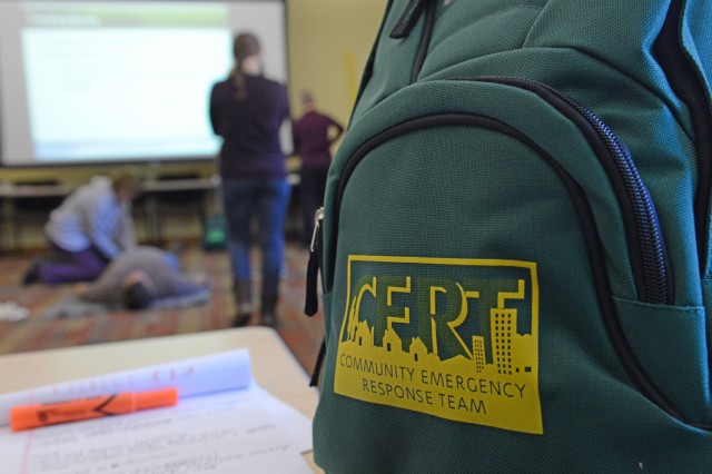 All C-CERT participants received a backpack containing a helmet, safety goggles, tools, a blanket, a first-aid kit and more. 