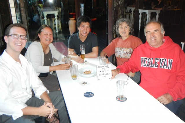Joyce Jacobsen gathered with guests for a casual "meet and greet" at a local pub in Sydney, Australia.