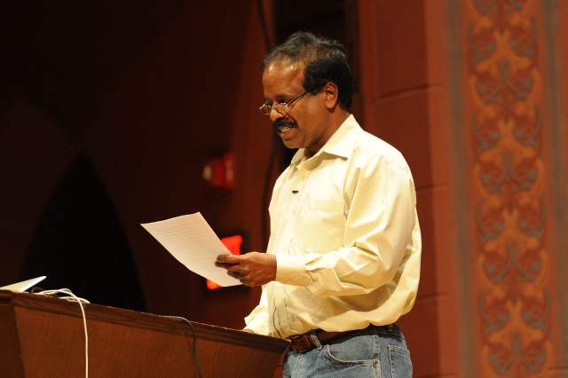 Balu Balasubrahmaniyan, adjunct assistant professor of music, spoke on “Periyar': E.V.Ramasamy and Social Activism in India.”