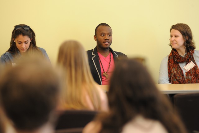 At the student-to-student panel, current Wesleyan students led an honest and informative discussion about life, academics and activities at Wesleyan. 
