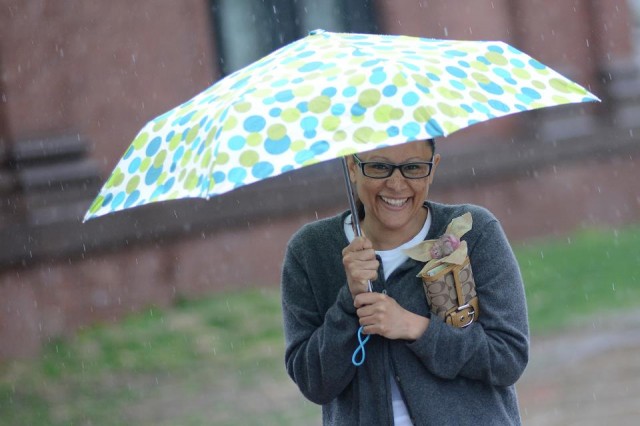 Rainy Wesleyan April 12, 2013. 