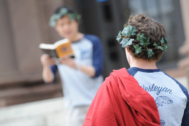 Students were invited to read sections of the Greek epic poem from 9 a.m. to 8 p.m. at locations throughout campus. 