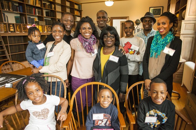 WES FAMILY! Five Wesleyan graduates in the same family, including two married couples, attended Reunion & Commencement Weekend festivities last week with their children. The Holder family's extended family members are: Alfonso and Perla Holder P'93, P'98, P'08; Tameir Holder '08; Tarik Holder '98; Tanya Holder '98; Tnyetta (Holder) Mitchell '93; and Maxroy Mitchell '92. 