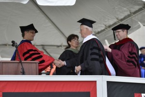 Jim Dresser ’63 was awarded an honorary degree on May 26. 