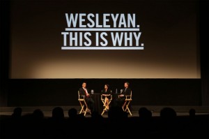 Events such as the May 1 “A Conversation in Hollywood”  with Colorado Gov. John Hickenlooper ’74 and Emmy-award winning actress Julia Louis-Dreyfus P’14, are helping raise funds for Wesleyan's campaign. 