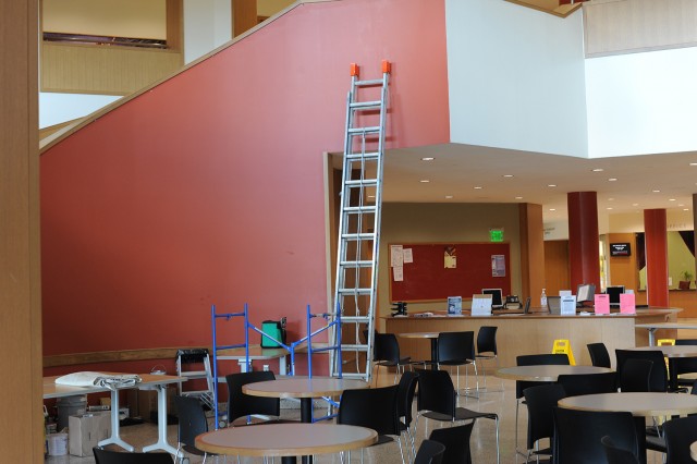 Fresh paint in Usdan University Center Aug. 21. 