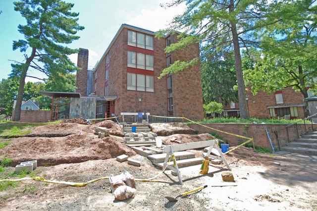 In addition, WILD Wes is overhauling a sloping hill near the Summerfields Dining Hall. The organization, currently led by Tennessee Mowrey ’14, Rina Kremer ’15, Nathaniel Elmer ’14 and Roxanne Capron ’14, is working on the project this summer. 