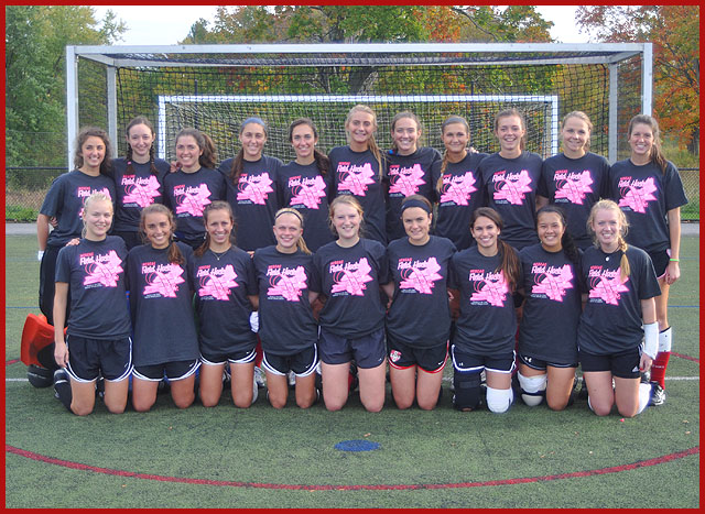 Wesleyan's field hockey team raised funds for cancer research through the Play4theCure campaign. 