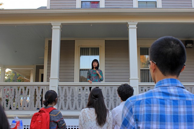 Marguerite Nguyen, assistant professor of English and House Advisor of Asian/Asian-American House, spoke about the Mid-Autumn festival and shared her personal experience celebrating the holiday.